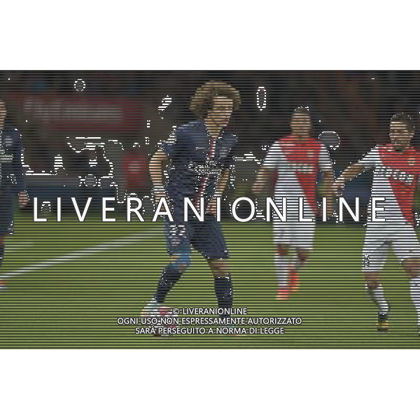 David LUIZ - 05.10.2014 - Paris Saint Germain / Monaco - 9eme journee de Ligue 1 Photo : Aurelien Meunier / Icon Sport /Agenzia Aldo Liverani sas - ITALY ONLY - EDITORIAL USE ONLY