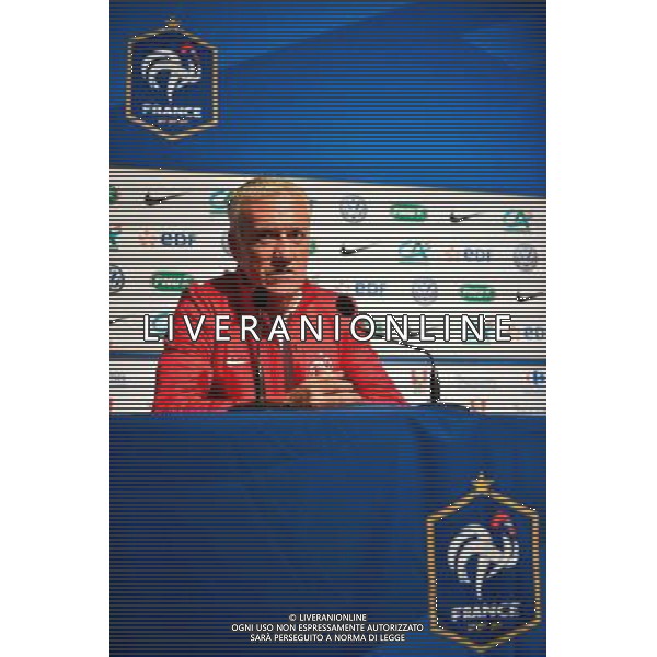 Didier DESCHAMPS - 06.10.2014 - Conference de presse Equipe de France -Clairefontaine Photo : Dave Winter / Icon Sport /Agenzia Aldo Liverani sas - ITALY ONLY - EDITORIAL USE ONLY