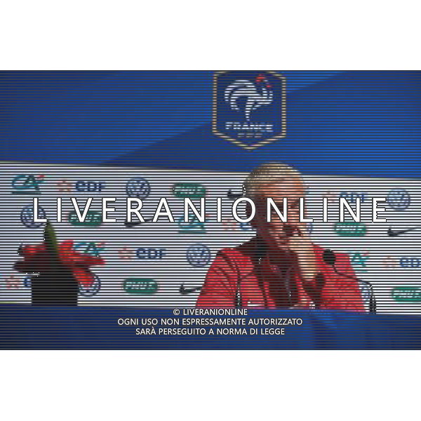 Didier DESCHAMPS - 06.10.2014 - Conference de presse Equipe de France -Clairefontaine Photo : Dave Winter / Icon Sport /Agenzia Aldo Liverani sas - ITALY ONLY - EDITORIAL USE ONLY
