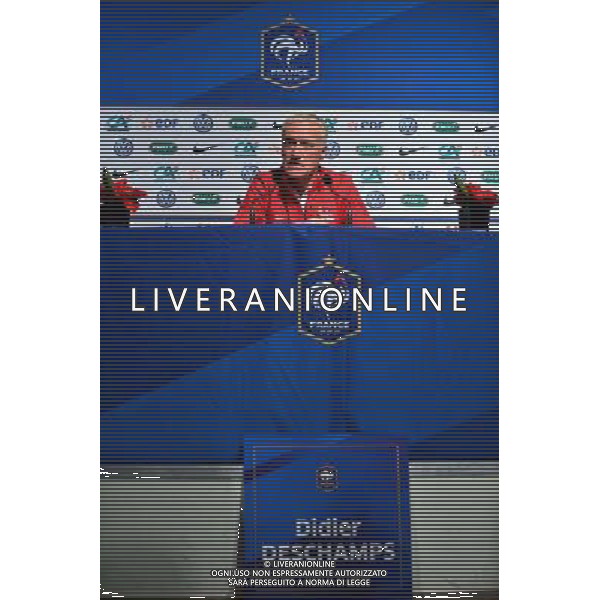 Didier DESCHAMPS - 06.10.2014 - Conference de presse Equipe de France -Clairefontaine Photo : Dave Winter / Icon Sport /Agenzia Aldo Liverani sas - ITALY ONLY - EDITORIAL USE ONLY