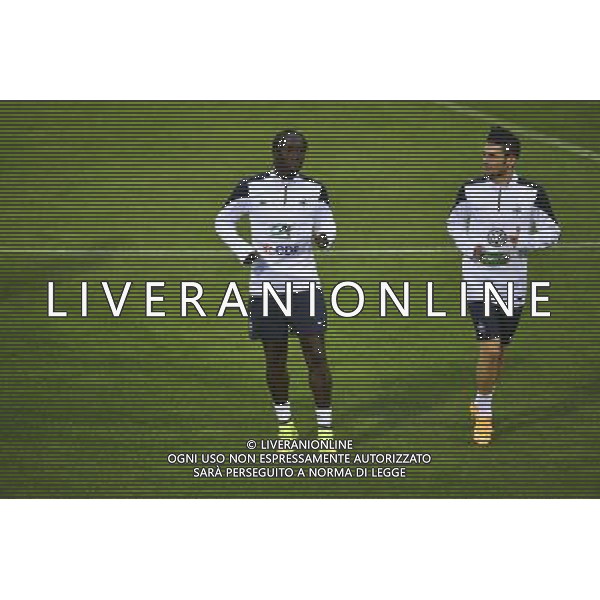 Bacary SAGNA / Remy CABELLA - 06.10.2014 - Entrainement Equipe de France -Clairefontaine Photo : Dave Winter / Icon Sport AG ALDO LIVERANI SAS ONLY ITALY