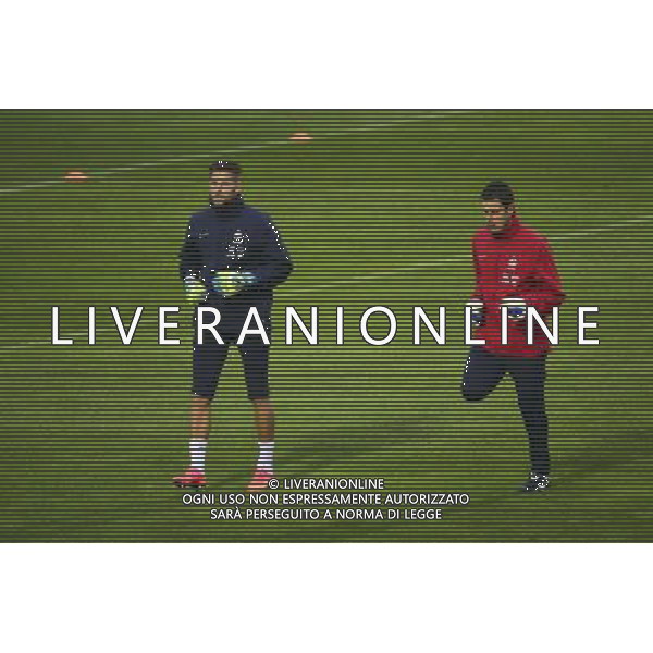 Benoit COSTIL / Franck RAVIOT - 06.10.2014 - Entrainement Equipe de France -Clairefontaine Photo : Dave Winter / Icon Sport AG ALDO LIVERANI SAS ONLY ITALY