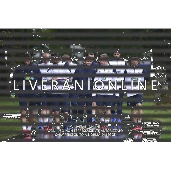 Groupe France / Yohan CABAYE / Lucas DIGNE - 06.10.2014 - Entrainement Equipe de France -Clairefontaine Photo : Dave Winter / Icon Sport AG ALDO LIVERANI SAS ONLY ITALY