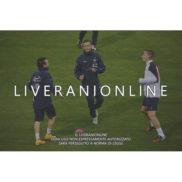 Mathieu VALBUENA / Yohan CABAYE / Lucas DIGNE - 06.10.2014 - Entrainement Equipe de France -Clairefontaine Photo : Dave Winter / Icon Sport AG ALDO LIVERANI SAS ONLY ITALY