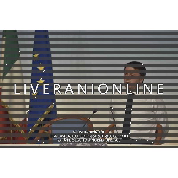 ROMA 07-10-2014 PALAZZO CHIGI-INCONTRO CON I SINDACATI CON IL PRESIDENTE DEL CONSIGLIO MATTEO RENZI NELLA FOTO MATTEO RENZI FOTO FABRIZIO CORRADETTI-AG ALDO LIVERANI SAS