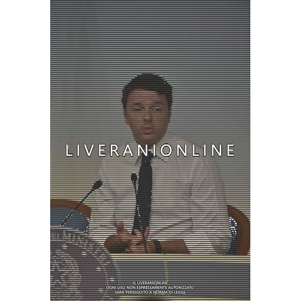 ROMA 07-10-2014 PALAZZO CHIGI-INCONTRO CON I SINDACATI CON IL PRESIDENTE DEL CONSIGLIO MATTEO RENZI NELLA FOTO MATTEO RENZI FOTO FABRIZIO CORRADETTI-AG ALDO LIVERANI SAS