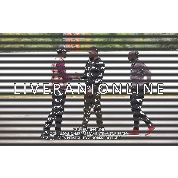 Eliaquim MANGALA / Steve MANDANDA / Bacary SAGNA - 06.10.2014 - Football -Equipe de France - Arrivee a Clairefontaine Photo : Dave Winter / Icon Sport AG ALDO LIVERANI SAS ONLY ITALY