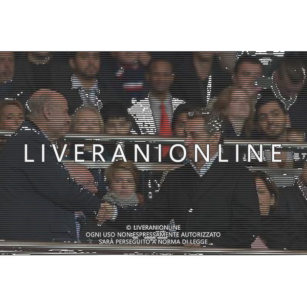 Jean Marie Le Guen / Nicolas Sarkozy - 05.10.2014 - Paris Saint Germain / Monaco - 9eme journee de Ligue 1 Photo : Aurelien Meunier / Icon Sport AG ALDO LIVERANI SAS ONLY ITALY