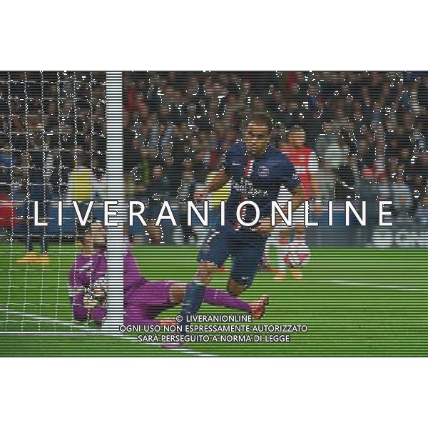 Joie LUCAS MOURA - 05.10.2014 - Paris Saint Germain / Monaco - 9eme journee de Ligue 1 Photo : WinterPress / Icon Sport