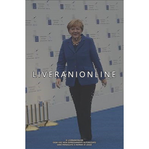 Conferenza ad alto livello sull\'occupazione in Europa Milano centro congressi MITO 08 ottobre 2014 nella foto Angela Merkel ©Gazzaniga/Agenzia Aldo Liverani sas