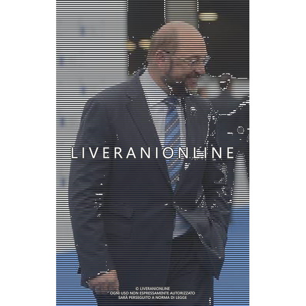 Conferenza ad alto livello sull\'occupazione in Europa Milano centro congressi MITO 08 ottobre 2014 nella foto Schulz presidente del Parlamento Europeo ©Gazzaniga/Agenzia Aldo Liverani sas