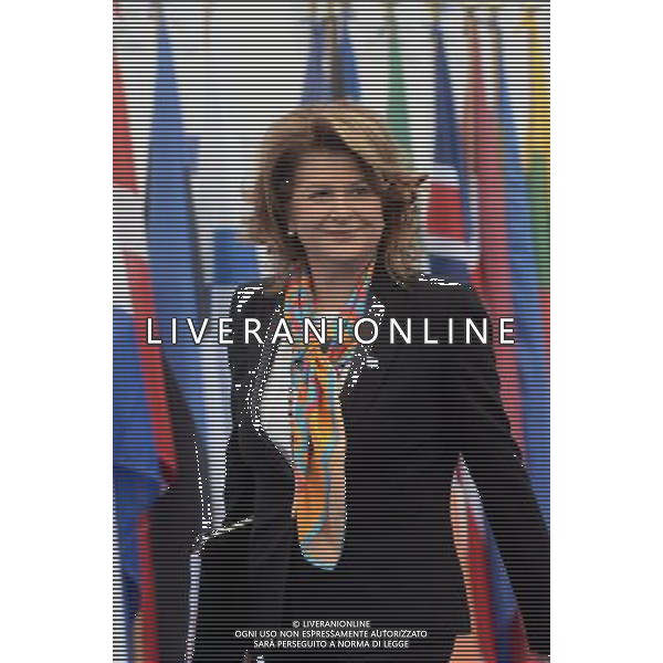 Conferenza ad alto livello sull\'occupazione in Europa Milano centro congressi MITO 08 ottobre 2014 nella foto Rovana PLUMB Ministro del Lavoro della ROMANIA ©Gazzaniga/Agenzia Aldo Liverani sas