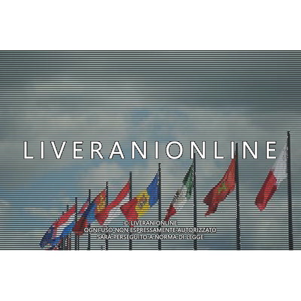 Flags of many nations. 09.10.2014. Formula 1 World Championship, Rd 16, Russian Grand Prix, Sochi Autodrom, Sochi, Russia, Preparation Day. AG ALDO LIVERANI SAS ONLY ITALY