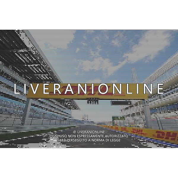 The start / finish straight. 09.10.2014. Formula 1 World Championship, Rd 16, Russian Grand Prix, Sochi Autodrom, Sochi, Russia, Preparation Day. AG ALDO LIVERANI SAS ONLY ITALY