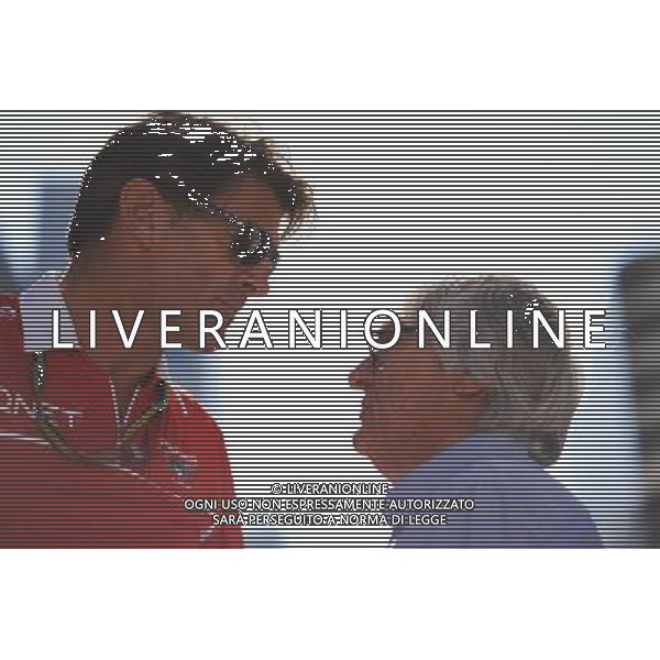 (L to R): Graeme Lowdon (GBR) Marussia F1 Team Chief Executive Officer with Bernie Ecclestone (GBR). 09.10.2014. Formula 1 World Championship, Rd 16, Russian Grand Prix, Sochi Autodrom, Sochi, Russia, Preparation Day. - www.xpbimages.com, EMail: requests@xpbimages.com - copy of publication required for printed pictures. Every used picture is fee-liable. © Copyright: Price / XPB Images