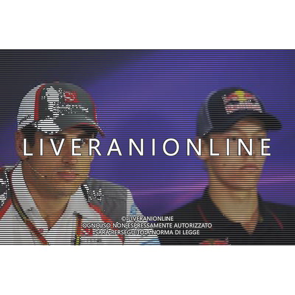 (L to R): Adrian Sutil (GER) Sauber and Daniil Kvyat (RUS) Scuderia Toro Rosso in the FIA Press Conference. 09.10.2014. Formula 1 World Championship, Rd 16, Russian Grand Prix, Sochi Autodrom, Sochi, Russia, Preparation Day. - www.xpbimages.com, EMail: requests@xpbimages.com - copy of publication required for printed pictures. Every used picture is fee-liable. © Copyright: Price / XPB Images