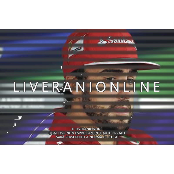Fernando Alonso (ESP) Ferrari in the FIA Press Conference. 09.10.2014. Formula 1 World Championship, Rd 16, Russian Grand Prix, Sochi Autodrom, Sochi, Russia, Preparation Day. - www.xpbimages.com, EMail: requests@xpbimages.com - copy of publication required for printed pictures. Every used picture is fee-liable. © Copyright: Price / XPB Images