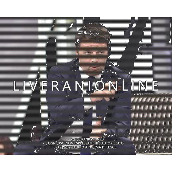 Il Premier Matteo Renzi ospite della trasmissione televisiva \' VIRUS \' Roma 09 ottobre 2014 ©Corradetti/Agenzia Aldo Liverani sas