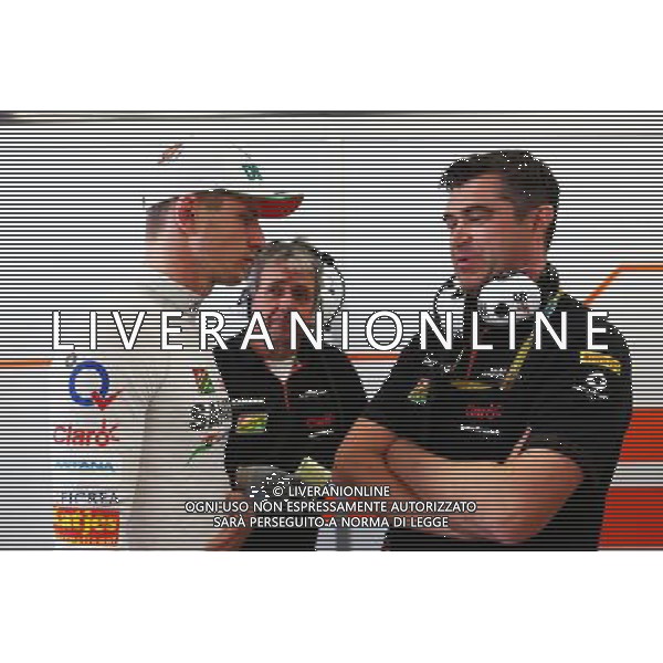 (L to R): Nico Hulkenberg (GER) Sahara Force India F1 with Bradley Joyce (GBR) Sahara Force India F1 Race Engineer. 10.10.2014. Formula 1 World Championship, Rd 16, Russian Grand Prix, Sochi Autodrom, Sochi, Russia, Practice Day. AG ALDO LIVERANI SAS ONLY ITALY
