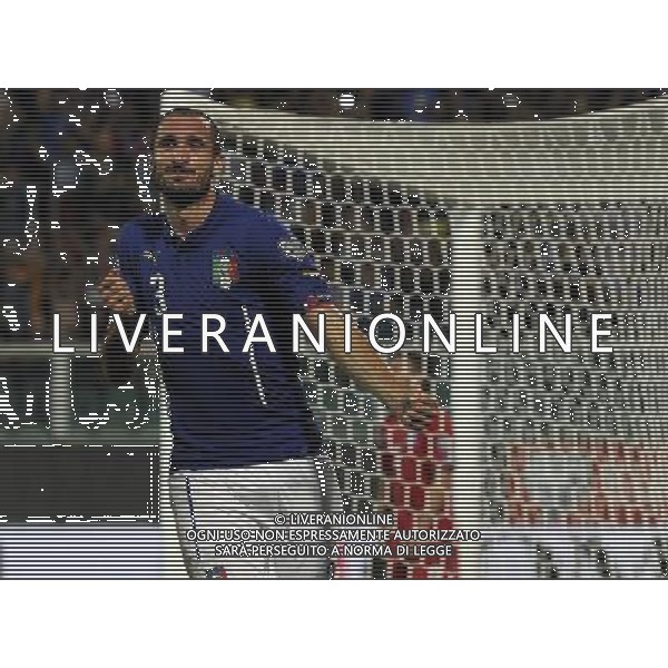Qualificazioni ai Campionati Europei di Calcio UEFA Francia 2016 Gruppo H Palermo - 10.10.2014 Italia-Azerbaijan Nella Foto: esultanza dopo il gol di giorgio chiellini /Ph.Vitez-Ag. Aldo Liverani