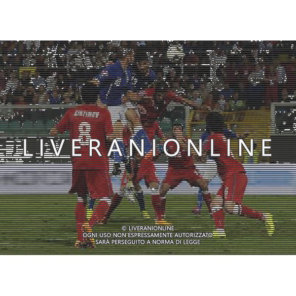 Qualificazioni ai Campionati Europei di Calcio UEFA Francia 2016 Gruppo H Palermo - 10.10.2014 Italia-Azerbaijan Nella Foto:occasione di andrea ranocchia /Ph.Vitez-Ag. Aldo Liverani