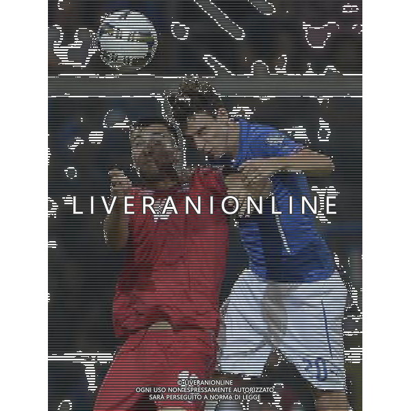 Qualificazioni ai Campionati Europei di Calcio UEFA Francia 2016 Gruppo H Palermo - 10.10.2014 Italia-Azerbaijan Nella Foto: matteo darmian e dadasov /Ph.Vitez-Ag. Aldo Liverani