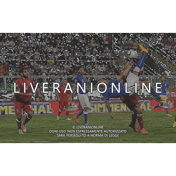 Qualificazioni ai Campionati Europei di Calcio UEFA Francia 2016 Gruppo H Palermo - 10.10.2014 Italia-Azerbaijan Nella Foto:rovesciata di zaza simone /Ph.Vitez-Ag. Aldo Liverani