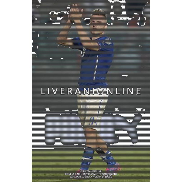 Qualificazioni ai Campionati Europei di Calcio UEFA Francia 2016 Gruppo H Palermo - 10.10.2014 Italia-Azerbaijan Nella Foto: ciro immobile esulta a fine partita /Ph.Vitez-Ag. Aldo Liverani