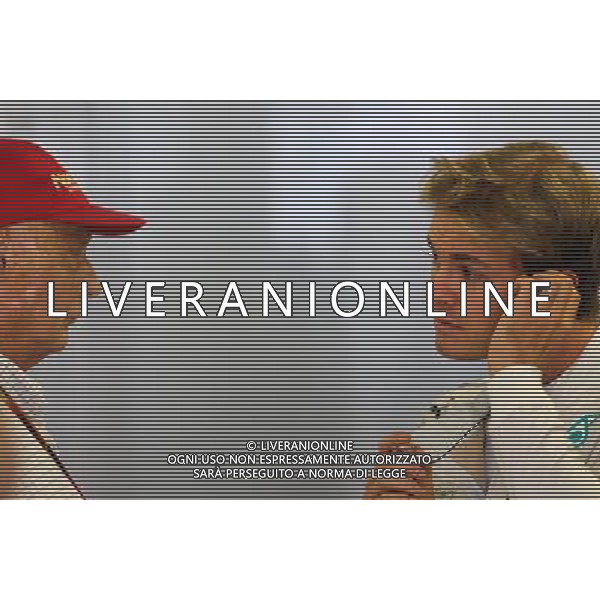 Niki Lauda and Nico Rosberg (GER), Mercedes AMG F1 Team 11.10.2014. Formula 1 World Championship, Rd 16, Russian Grand Prix, Sochi Autodrom, Sochi, Russia, Qualifying Day. - www.xpbimages.com, EMail: requests@xpbimages.com - copy of publication required for printed pictures. Every used picture is fee-liable. © Copyright: Charniaux / XPB Images /AGENZIA ALDO LIVERANI SAS - ITALY ONLY - EDITORIAL USE ONLY - Gp F1 Sochi Russia prove ufficiali