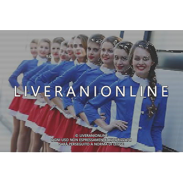 Grid girls. 11.10.2014. Formula 1 World Championship, Rd 16, Russian Grand Prix, Sochi Autodrom, Sochi, Russia, Qualifying Day. - www.xpbimages.com, EMail: requests@xpbimages.com - copy of publication required for printed pictures. Every used picture is fee-liable. © Copyright: Batchelor / XPB Images /AGENZIA ALDO LIVERANI SAS - ITALY ONLY - EDITORIAL USE ONLY - Gp F1 Sochi Russia prove ufficiali