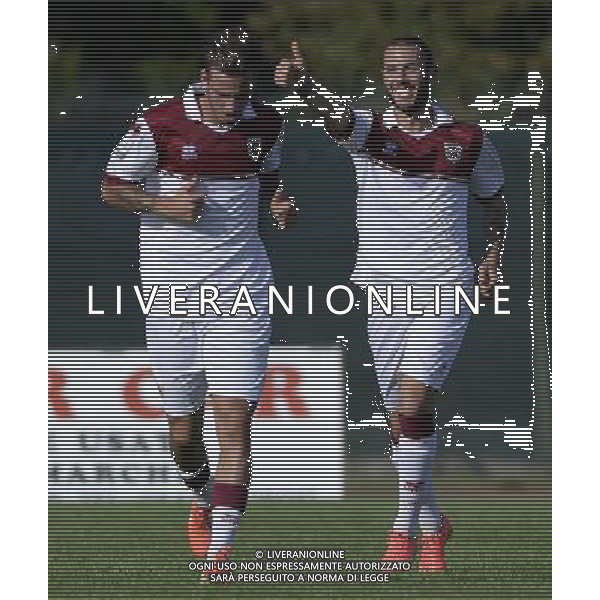 Campionato di Calcio Lega Pro Girone B 2014/2015 8 Giornata Rimini - 11.10.2014 Santarcangelo-Reggiana Nella Foto:siega esulta /Ph.Vitez-Ag. Aldo Liverani
