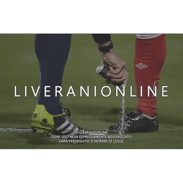 Qualificazioni ai Campionati Europei di Calcio UEFA Francia 2016 Gruppo H Palermo - 10.10.2014 Italia-Azerbaijan Nella Foto:Calcio Arbitro Barriera spray /Ph.Vitez-Ag. Aldo Liverani