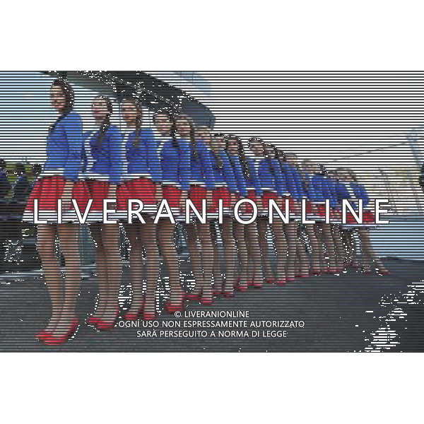Grid girls. 11.10.2014. Formula 1 World Championship, Rd 16, Russian Grand Prix, Sochi Autodrom, Sochi, Russia, Qualifying Day. Ag ALDO LIVERANI SAS ONLY ITALY