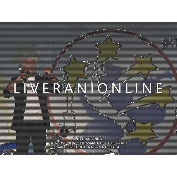 Manifestazione del Movimento 5 Stelle al Circo Massimo a Roma 11 ottobre 2014 nella foto Beppe Grillo ©Corradetti/AGENZIA ALDO LIVERANI SAS
