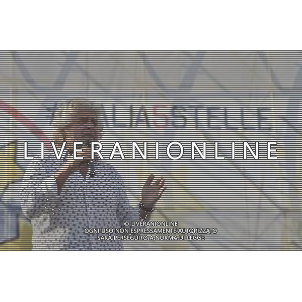 Manifestazione del Movimento 5 Stelle al Circo Massimo a Roma 12 ottobre 2014 nella foto Beppe Grillo ©Corradetti/AGENZIA ALDO LIVERANI SAS