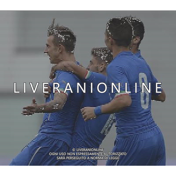 Qualificazioni ai Campionati Europei Under 21 Play-Off Ritorno Reggio Emilia - 14.10.2014 Italia-Slovacchia Nella Foto:bernardeschi esulta /Ph.Vitez-Ag. Aldo Liverani