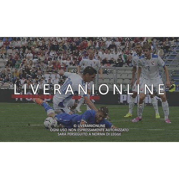 Qualificazioni ai Campionati Europei Under 21 Play-Off Ritorno Reggio Emilia - 14.10.2014 Italia-Slovacchia Nella Foto:fallo del rigore su berardi /Ph.Vitez-Ag. Aldo Liverani