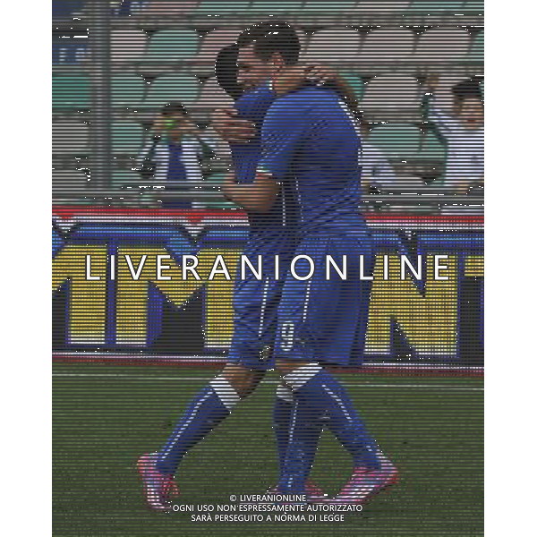 Qualificazioni ai Campionati Europei Under 21 Play-Off Ritorno Reggio Emilia - 14.10.2014 Italia-Slovacchia Nella Foto:belotti esulta /Ph.Vitez-Ag. Aldo Liverani