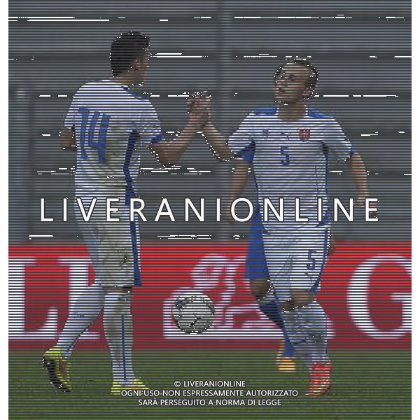 Qualificazioni ai Campionati Europei Under 21 Play-Off Ritorno Reggio Emilia - 14.10.2014 Italia-Slovacchia Nella Foto:lobotka esulta /Ph.Vitez-Ag. Aldo Liverani