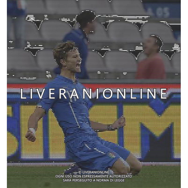 Qualificazioni ai Campionati Europei Under 21 Play-Off Ritorno Reggio Emilia - 14.10.2014 Italia-Slovacchia Nella Foto:longo esulta /Ph.Vitez-Ag. Aldo Liverani
