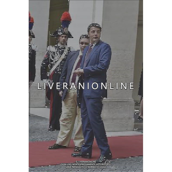 Il premier cinese Li Keqianq per la prima volta in Italia incontra Matteo Renzi a Palazzo Chigi Roma 14 ottobre 2014 ©corradetti/Agenzia Aldo Liverani sas