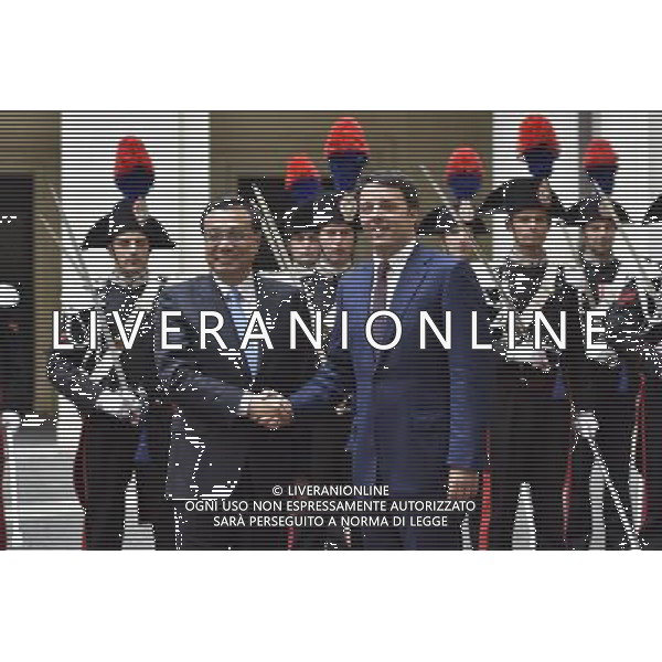 Il premier cinese Li Keqianq per la prima volta in Italia incontra Matteo Renzi a Palazzo Chigi Roma 14 ottobre 2014 ©corradetti/Agenzia Aldo Liverani sas