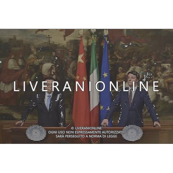 Il premier cinese Li Keqianq per la prima volta in Italia incontra Matteo Renzi a Palazzo Chigi Roma 14 ottobre 2014 ©corradetti/Agenzia Aldo Liverani sas