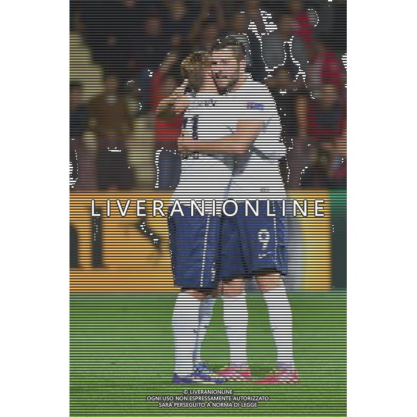 Joie Antoine GRIEZMANN / Andre Pierre GIGNAC - 14.10.2014 - Armenie / France - Eliminatoires Euro 2016 - Photo : Dave Winter / Icon Sport AG ALDO LIVERANI SAS ONLY ITALY