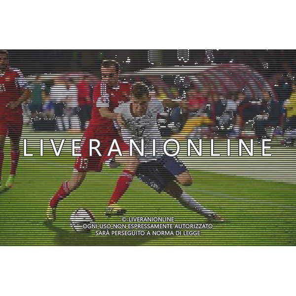Lucas DIGNE / Kamo HOVHANNISYAN - 14.10.2014 - Armenie / France - Eliminatoires Euro 2016 - Photo : Dave Winter / Icon Sport AG ALDO LIVERANI SAS ONLY ITALY