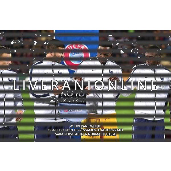 Lucas DIGNE / Andre Pierre GIGNAC / Steve MANDANDA / Blaise MATUIDI - 14.10.2014 - Armenie / France - Match Amical Photo : Dave Winter / Icon Sport AG ALDO LIVERANI SAS ONLY ITALY