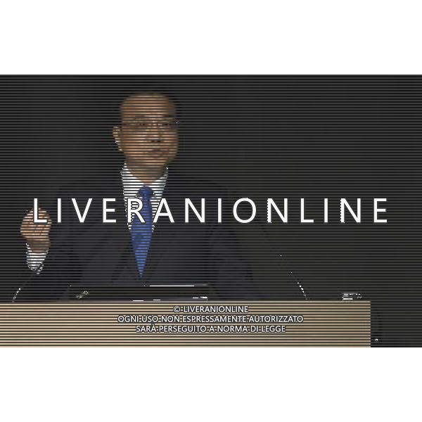 V China Italy Innovation Forum Milano - 16.10.2014 Nella Foto:Il Primo Ministro Cinese Li Keqiang /Ph.Vitez-Ag. Aldo Liverani