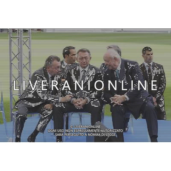 Jean Noel Guerini / Thierry Braillard / Michel Vauzelle - 16.10.2014 - Inauguration du nouveau stade Velodrome - Marseille Photo : Robert Poulain / Visual / Icon Sport AG ALDO LIVERANI SAS ONLY ITALY