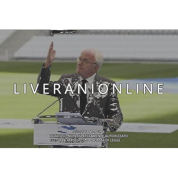 Michel Vauzelle - 16.10.2014 - Inauguration du nouveau stade Velodrome - Marseille Photo : Robert Poulain / Visual / Icon Sport AG ALDO LIVERANI SAS ONLY ITALY