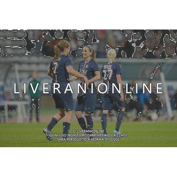 Joie PSG / Lindsey Horan / Kosovare Asllani - 15.10.2104 - PSG / Twente - Champions League Photo : Andre Ferreira / Icon Sport AG ALDO LIVERANI SAS ONLY ITALY